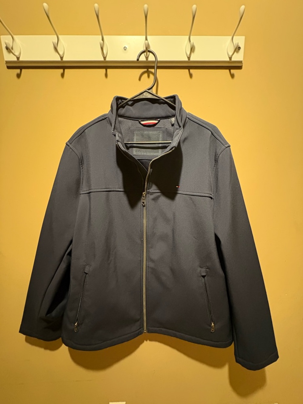 Tommy Hilfiger Men's Navy Zip-Front Lightweight Jacket